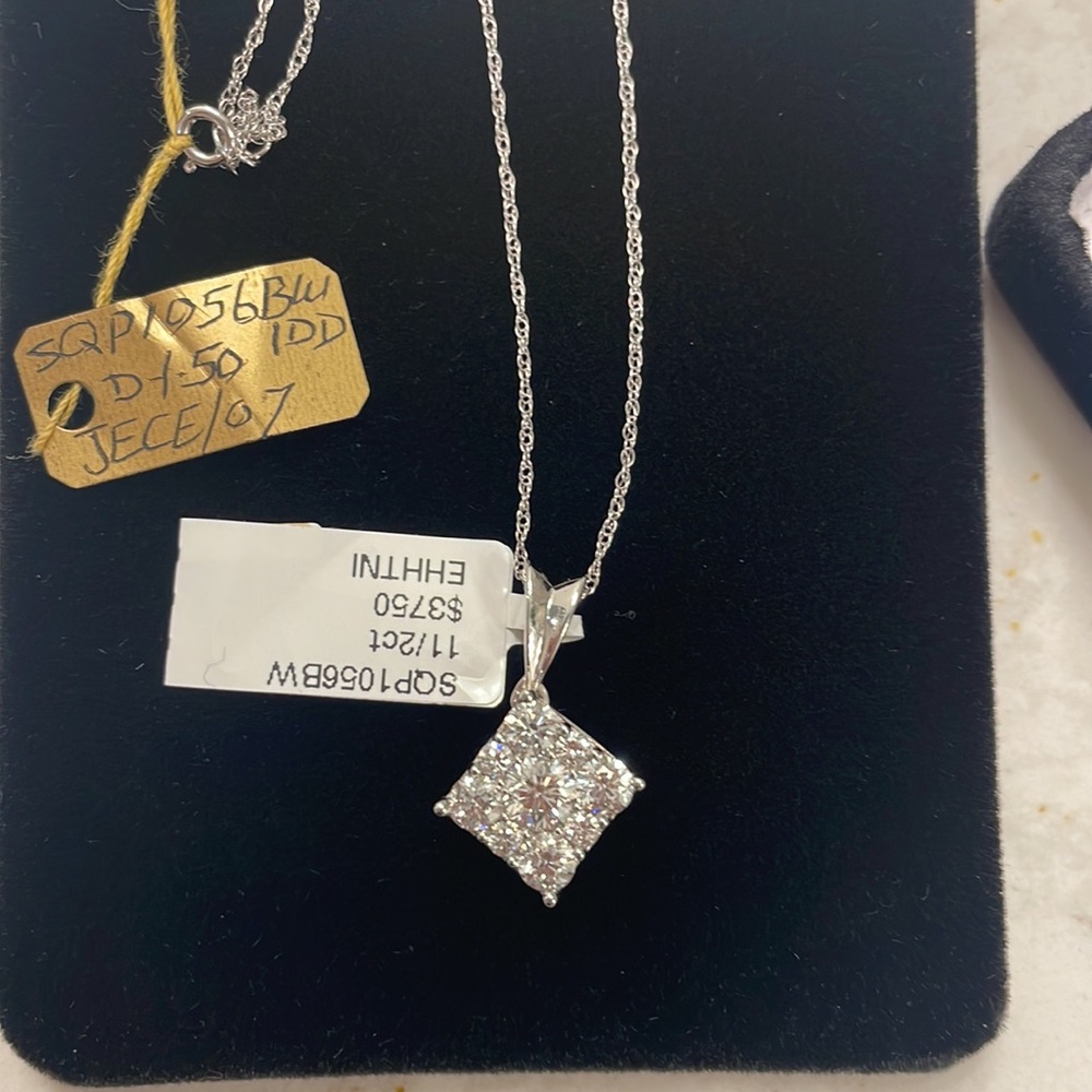 Diamond necklace, white gold. New. Price way below cost, amazing deal!!! - Picture 3 of 8